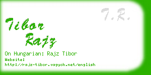 tibor rajz business card